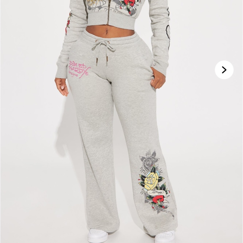 Ed Hardy Gray Sweatpants set